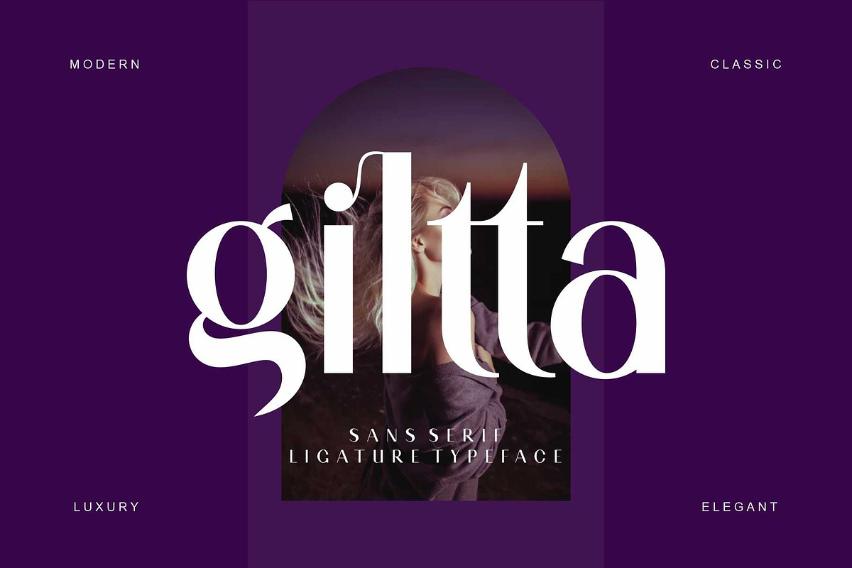 giltta sans serif font, a Sans Serif Font by Alfinart (Photo 2 of 10)