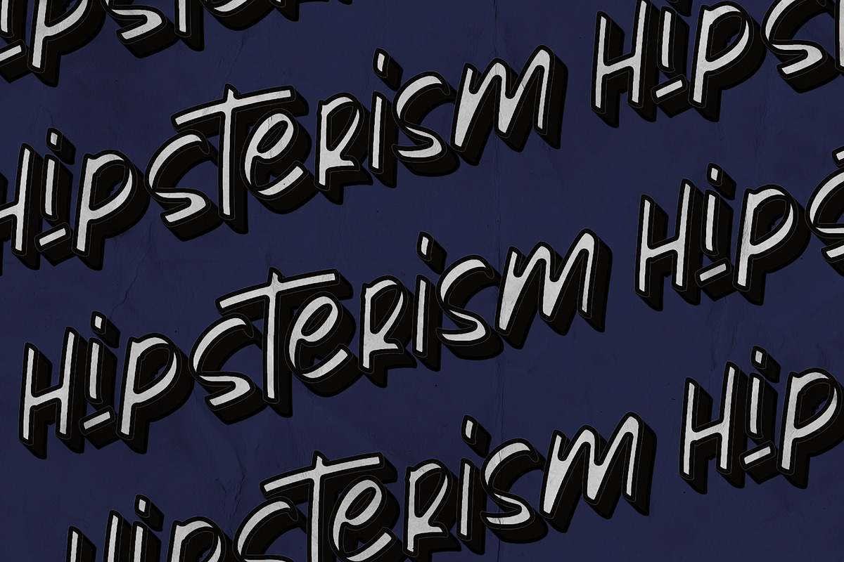Hipsterism - Display Font preview 8