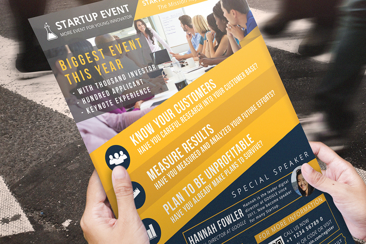 Startup Event Flyer Template, a Flyer Template by Affantjie Photowork (Photo 5 of 6)
