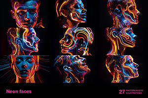 Neon Faces