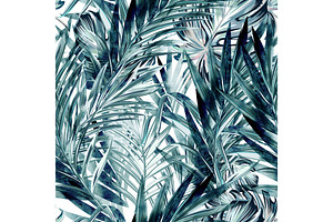 Rainforest Tropical Vector Pattern