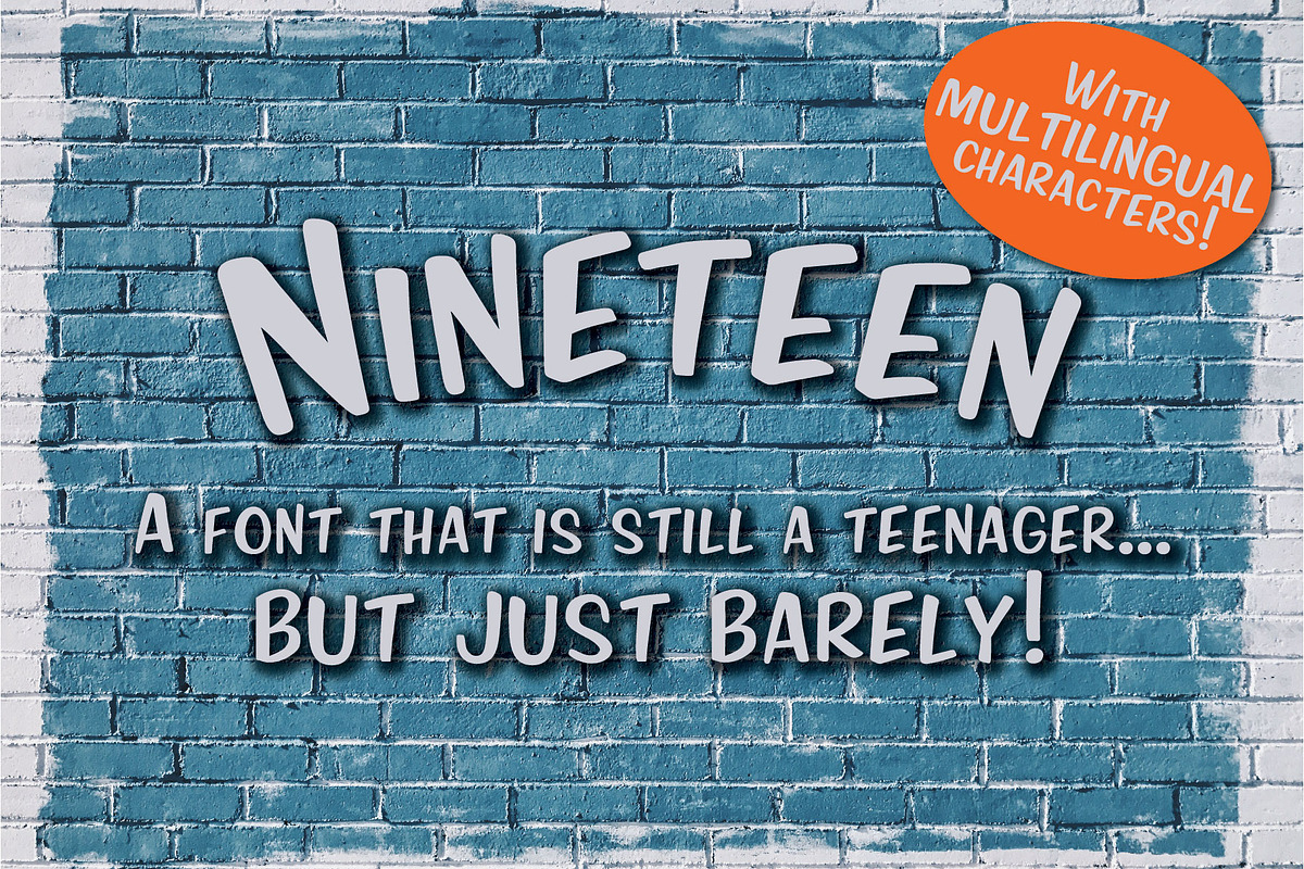 Nineteen Sans Serif Font
