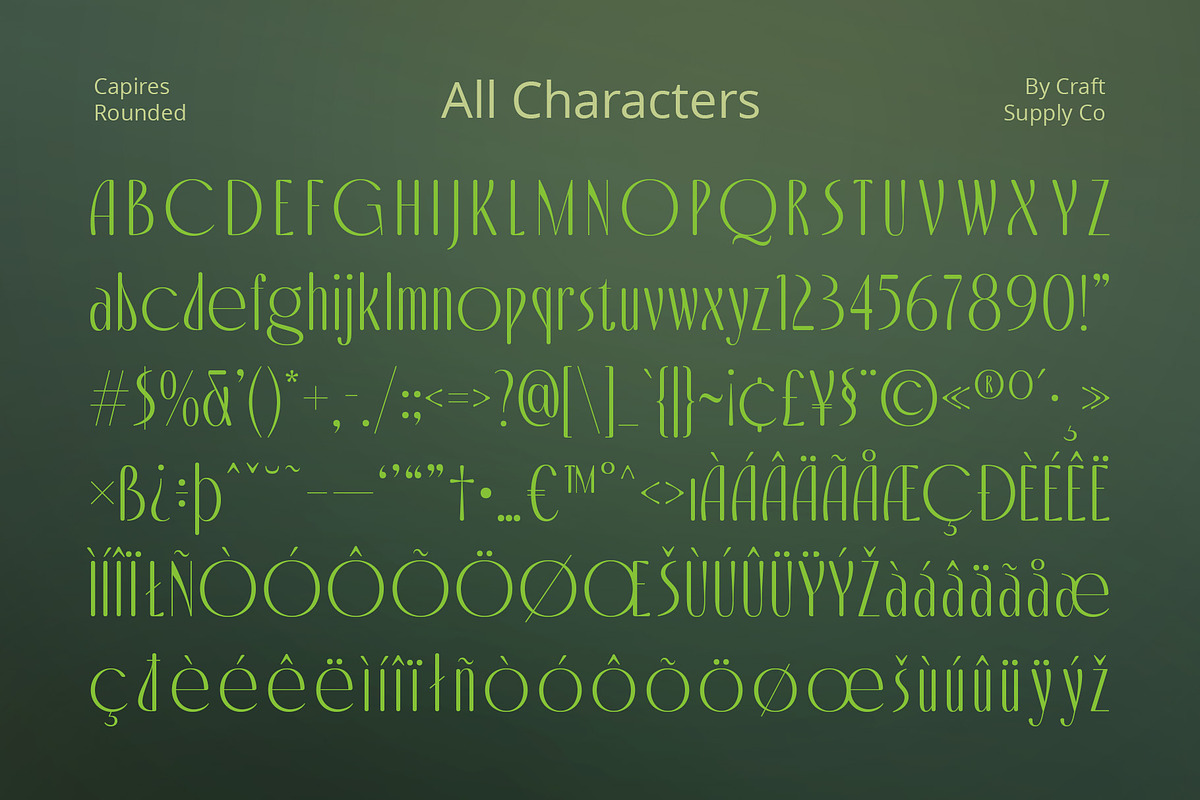Capires Rounded, a Sans Serif Font by Craft Supply Co. (Photo 6 of 8)