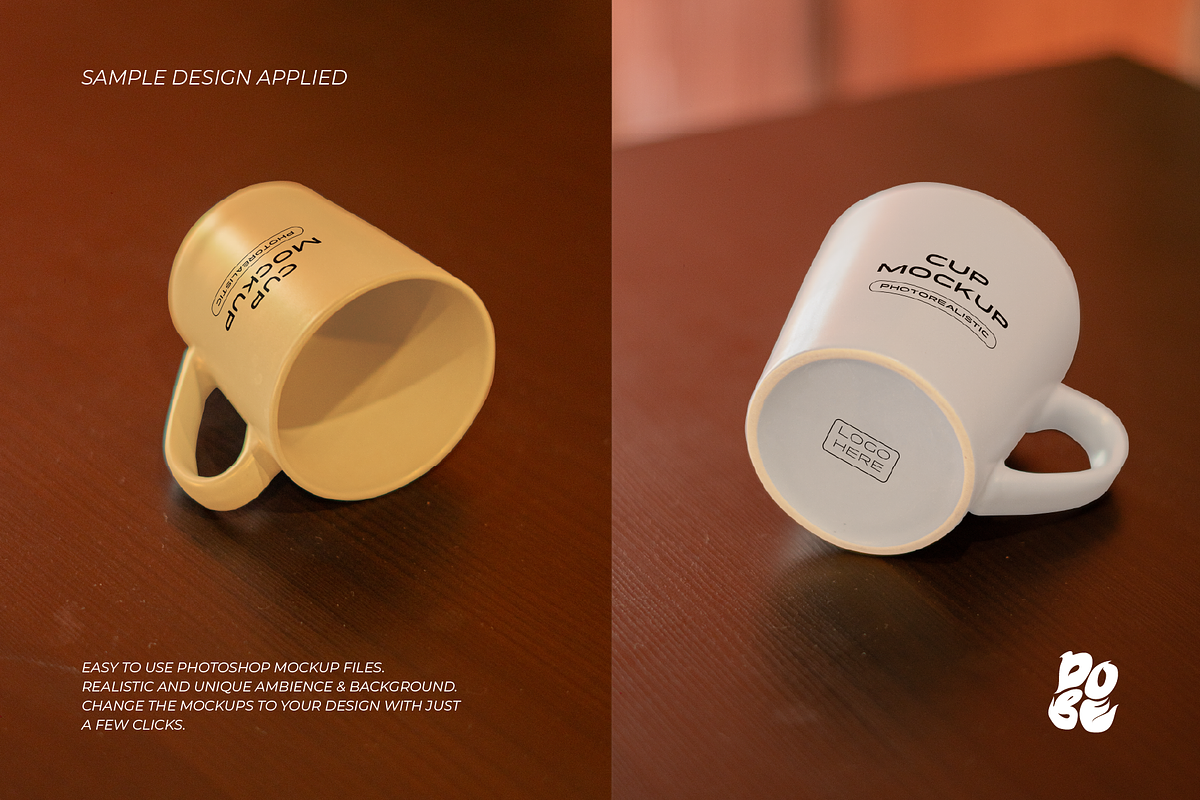Cup Desk Mockup Set - Vol 1, a Product Mockup by DOBE Studio (Photo 3 of 5)