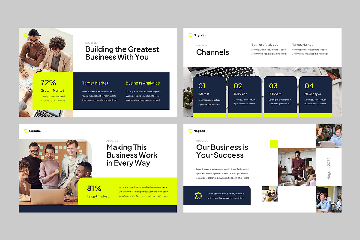 Business Model Canvas Keynote, a Presentation Template by rgbryand