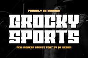 Grocky Sports, a Serif Font by QR Design Studio (Thumbnail 1 of 6)