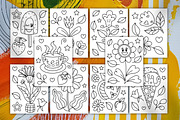 Simple Positive Coloring Cards, an Education Illustration by ChristinaDesigns (Thumbnail 2 of 3)