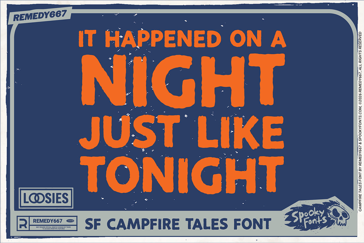 Campfire Tales, a Handwritten Font by Remedy667 (Photo 2 of 5)