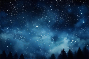 Ethereal Starry sky clouds seamless, a Texture Illustration by Ylivdesign