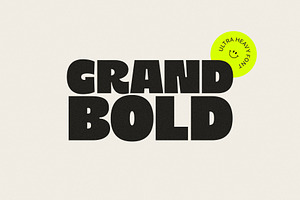 GRAND BOLD Ultra Heavy Font