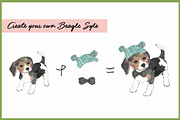 Beagle Clipart Digital Paper, an Animal Illustration by VianneArt (Thumbnail 5 of 7)