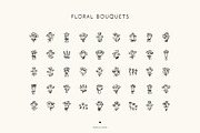 FUN FLOWERS line art illustrations, a Decorative Illustration by Crocus Paperi (Thumbnail 3 of 7)