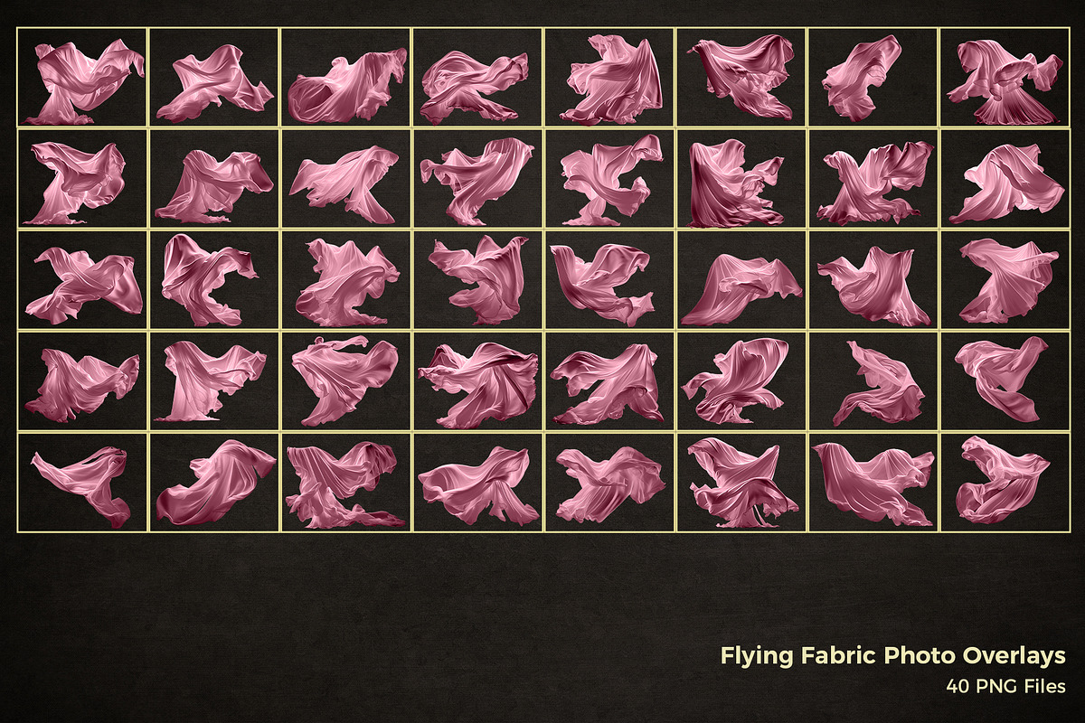 Flying Fabric Overlays, a Texture Graphic by HappyNews (Photo 2 of 9)