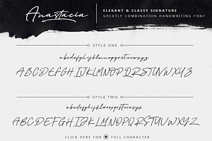 Anastacia Signature Font