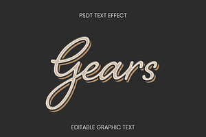 Vintage Script Shadow Text Effect, a Templates & Theme by studiogstock