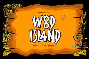 Wood Island - Ethnic Tribal Font