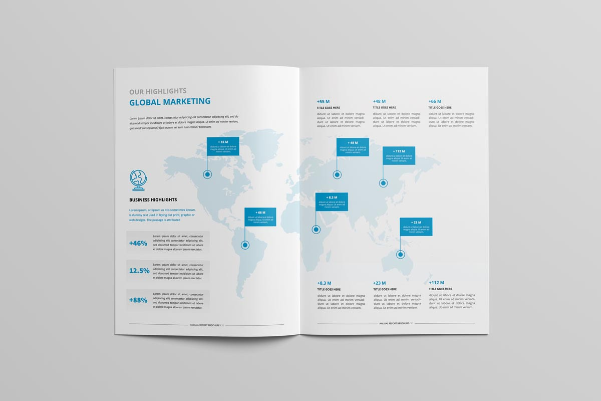 Annual Report Brochure, a Brochure Template by New Lines (Photo 10 of 14)