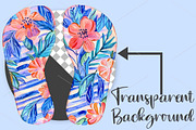 Watercolor Preppy Coastal Clipart, a Seasonal Illustration by Canvas Craft (Thumbnail 2 of 7)