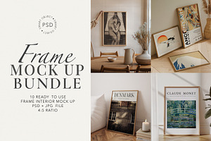 Aesthetic Frames Mockups Bundle, a Mockup by Paper Flowers Studio