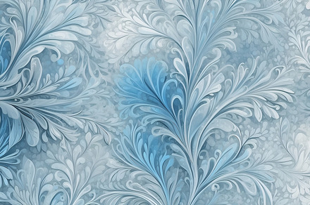 Frosty patterns on glass