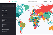 Coronavirus Statistics Dashboard, a HTML Template by HasThemes (Thumbnail 1 of 3)