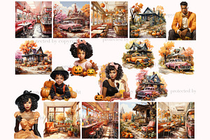 Halloween Clipart PNG Set