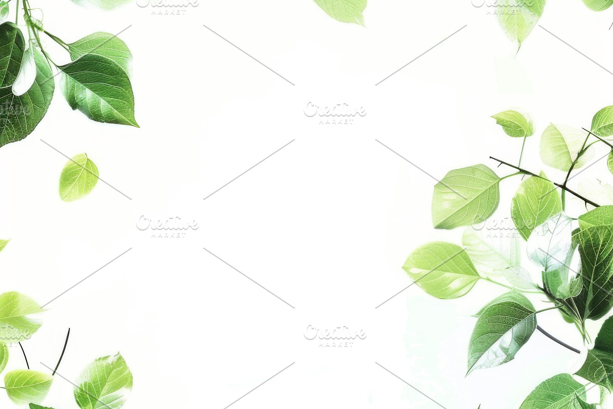 99 Frames of green leaves, a Nature Photo by Handmadefont (Photo 58 of 100)