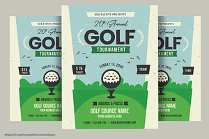 Golf Flyer Template, a Flyer Template by Satgur Graphic Design