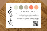 Wedding party QR attire card, a Card Template by EvaTemplates (Thumbnail 6 of 6)