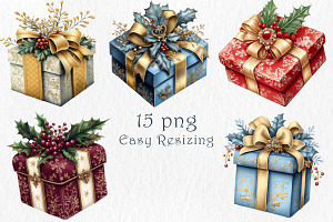 Christmas Box Clipart