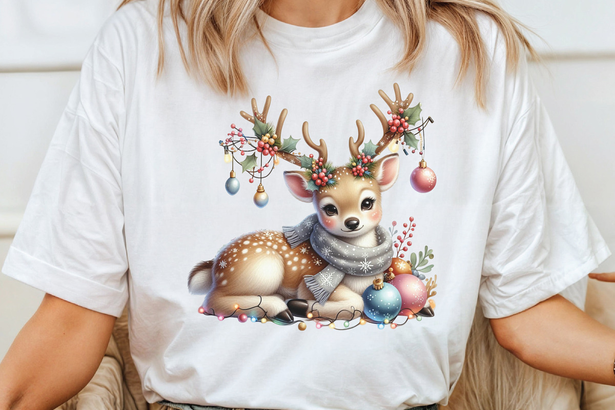 Christmas Reindeer Clipart, a Work Illustration by CraftArtStudio (Photo 4 of 6)
