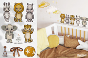 Circus animals, an Animal Illustration by TanyaSchuka (Thumbnail 2 of 5)