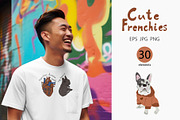 Frenchies, an Animal Illustration by Olillia (Thumbnail 3 of 7)