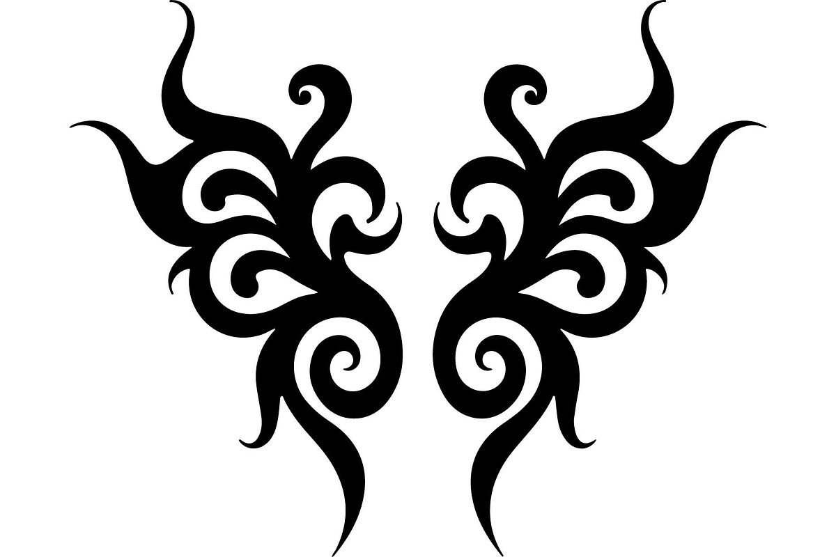 Black Tribal Tattoo Art Elements  bu, an Object Graphic by Creativeshirt (Photo 4 of 10)