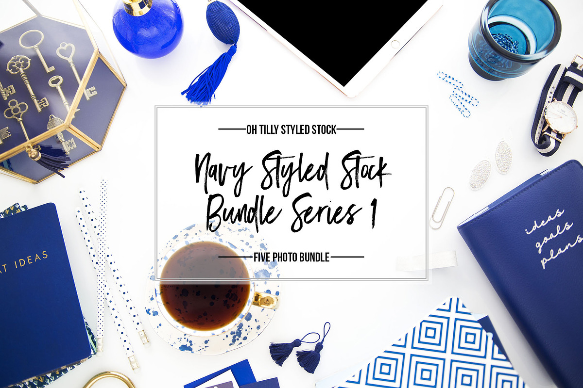 Blue & Navy Styled Office Bundle, a Business Photo by OhTilly (Photo 1 of 6)