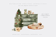 MY FIRST CHRISTMAS Watercolor Set, a Decorative Illustration by Muse Artist (Thumbnail 15 of 25)