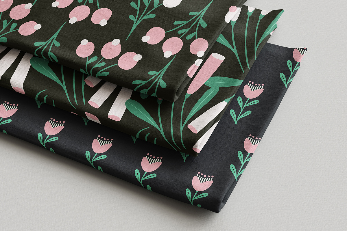 Vintage Flower Pattern Collection, a Pattern Graphic by Asya Melkonyan Patterns (Photo 13 of 15)