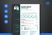 Resume 3, a Resume Template by ikono.me (Thumbnail 1 of 6)