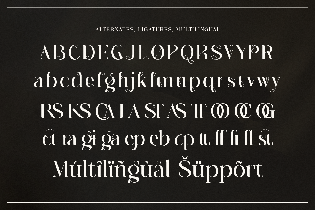 Prestige Edition - Elegant Typeface, a Serif Font by Shakira Studio (Photo 9 of 10)