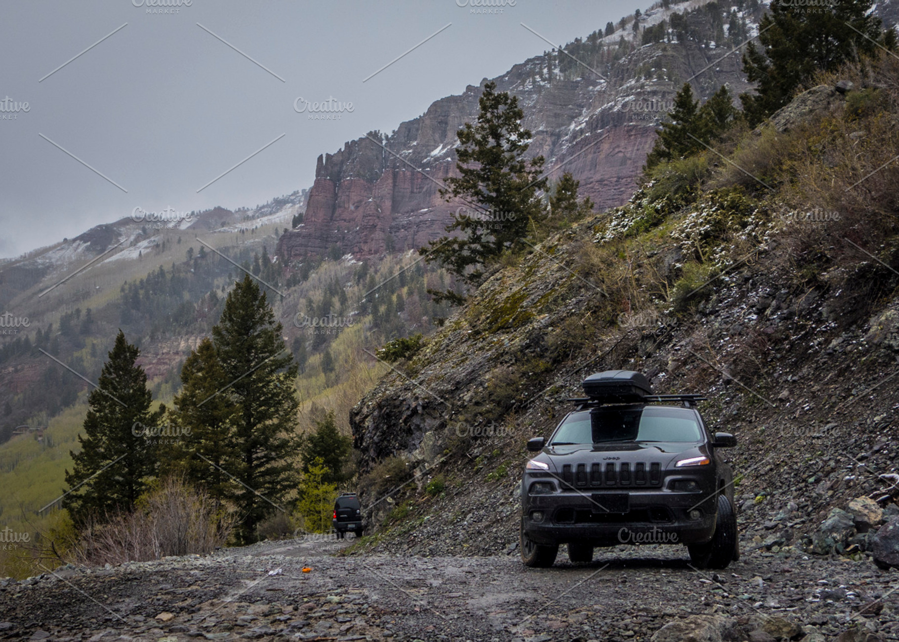 JEEP® CHEROKEE in Mountains, a Transportation Photo by Amazing Photography