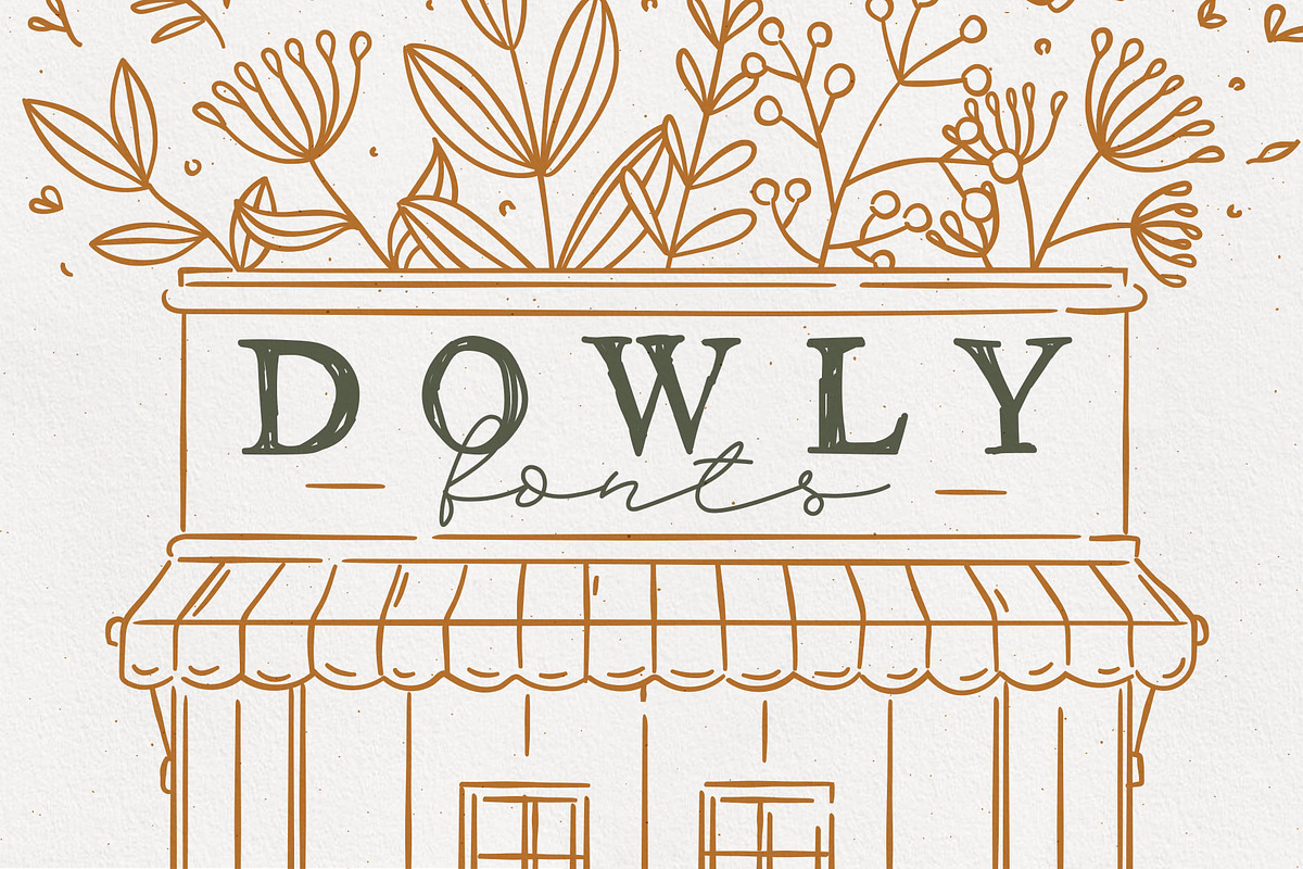 Dowly Font, a Handwritten Font by Anna (Photo 1 of 11)