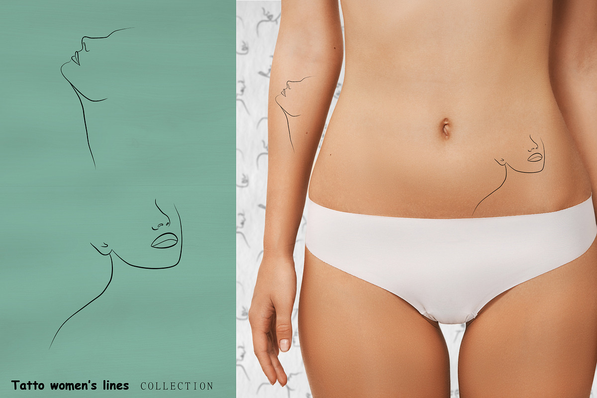 Tattoo women's lines, a Person Illustration by Vinegret -Shop (Photo 5 of 8)