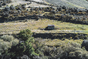 Remote hut in terraced hills, an Architecture Photo by SkyNext