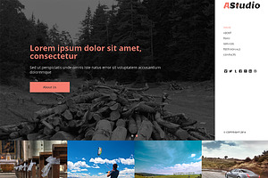 A Studio Responsive One Page Theme