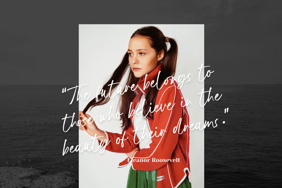 Positive Mind - Modern Chic Script, a Script Font by DoubleZ Studio (Photo 4 of 11)