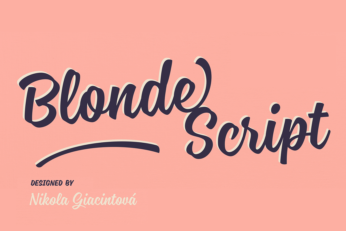 Blonde Script —50% Off
