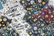 Space Doodle Seamless Patterns, a Pattern Graphic by BALABOLKA (Thumbnail 1 of 8)