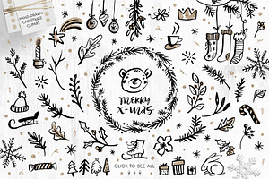 Christmas Clip Art & Lettering