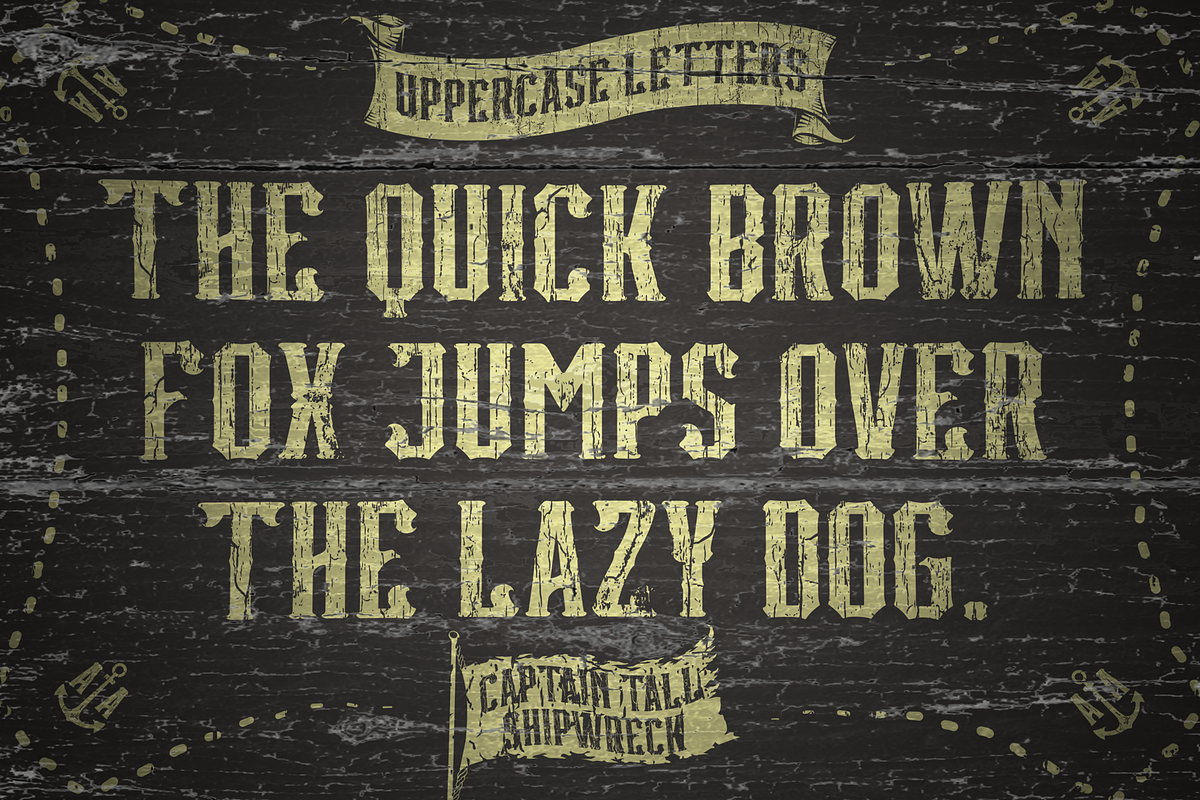 CAPTAIN TALL SHIPWRECK FONT DUO, a Serif Font by Alphabet Agency (Photo 2 of 10)