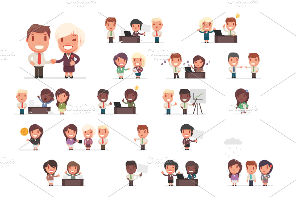 Business people big set 3, a Person Illustration by Beatriz Gascón (Photo 2 of 3)